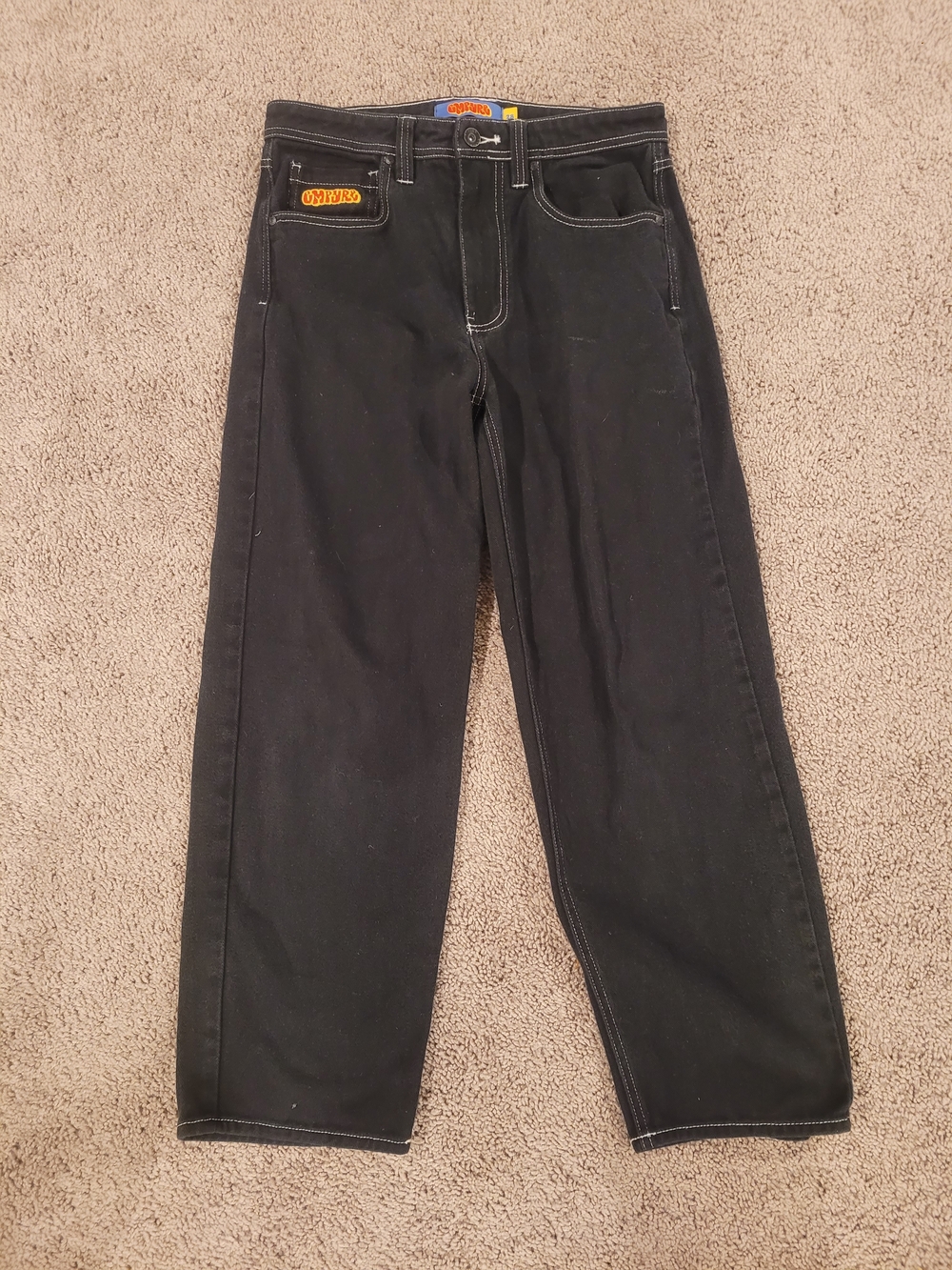 Empyre Men’s Black Straight-Leg Jeans